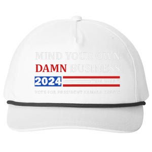 Walz Waltz Mind Your Own Damn Business Harris Waltz Snapback Five-Panel Rope Hat