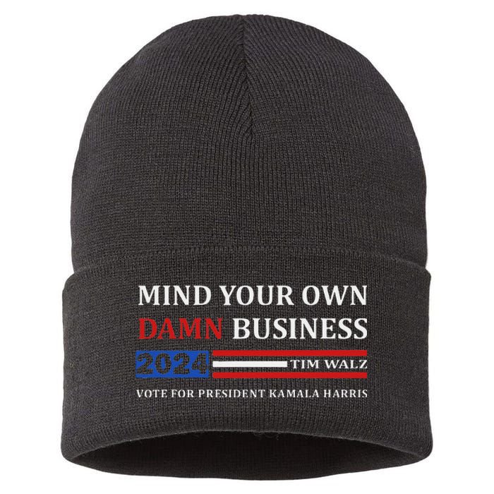 Walz Waltz Mind Your Own Damn Business Harris Waltz Sustainable Knit Beanie