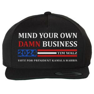 Walz Waltz Mind Your Own Damn Business Harris Waltz Wool Snapback Cap