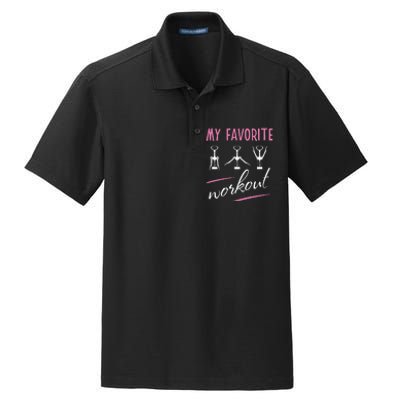 Wine Workout My Favorite Workout Corkscrew Dry Zone Grid Polo