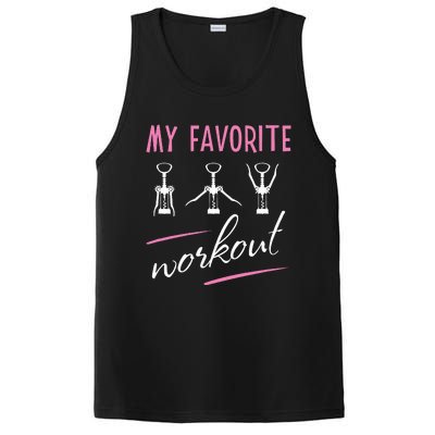 Wine Workout My Favorite Workout Corkscrew PosiCharge Competitor Tank