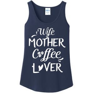 Womens Wife Mother Coffee Lover Gift For Moms Ladies Essential Tank