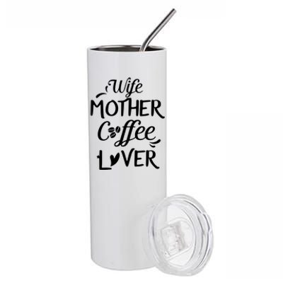 Womens Wife Mother Coffee Lover Gift For Moms Stainless Steel Tumbler