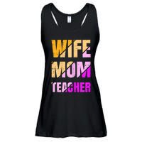 Womens Wife Mom Teacher Mothers Day Retro Momma Life Mommy Ladies Essential Flowy Tank