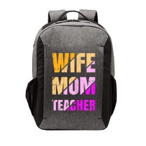 Womens Wife Mom Teacher Mothers Day Retro Momma Life Mommy Vector Backpack