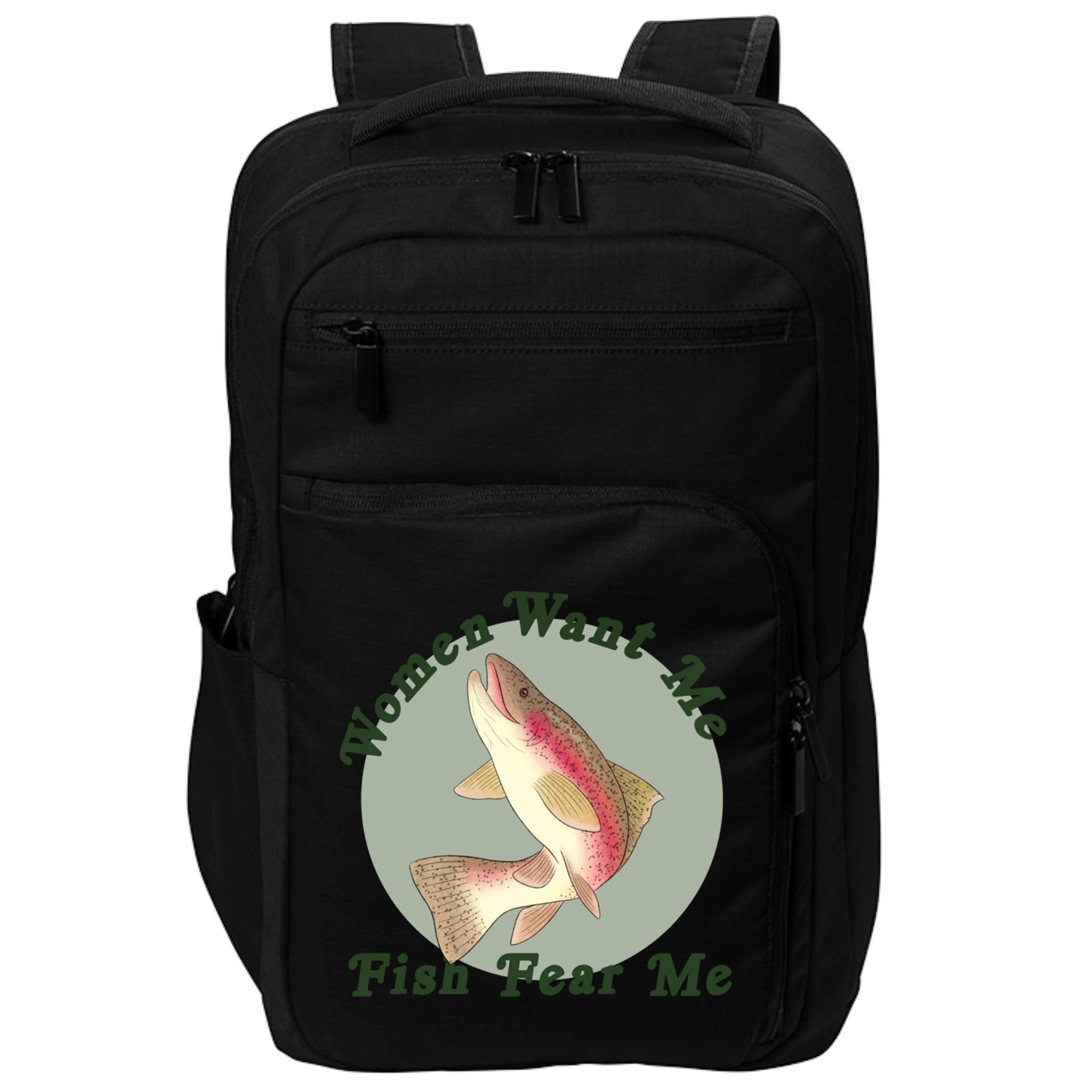 Women Want Me Fish Fear Me Active Impact Tech Backpack
