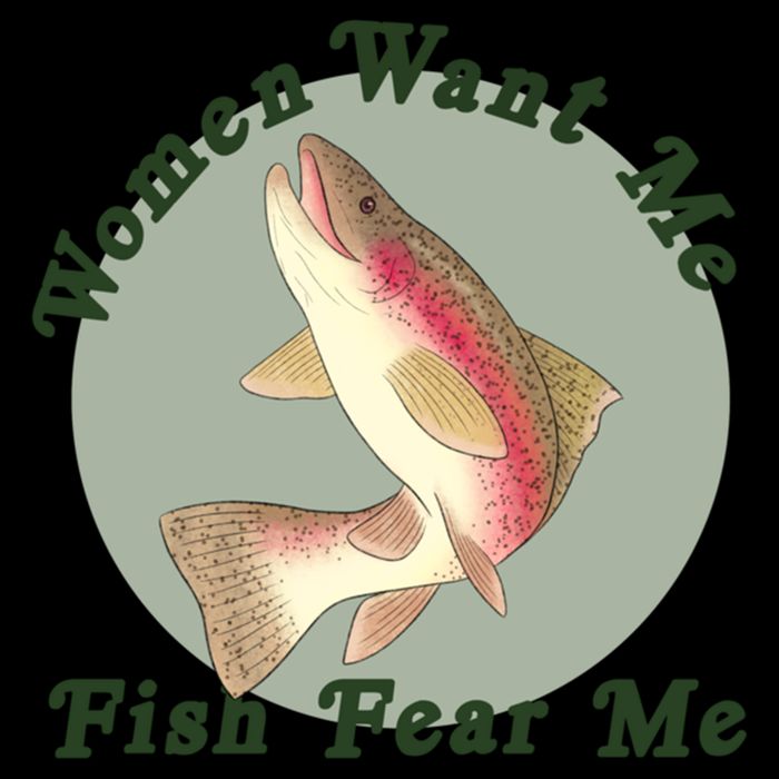 Women Want Me Fish Fear Me Active Youth Performance Sprint T-Shirt