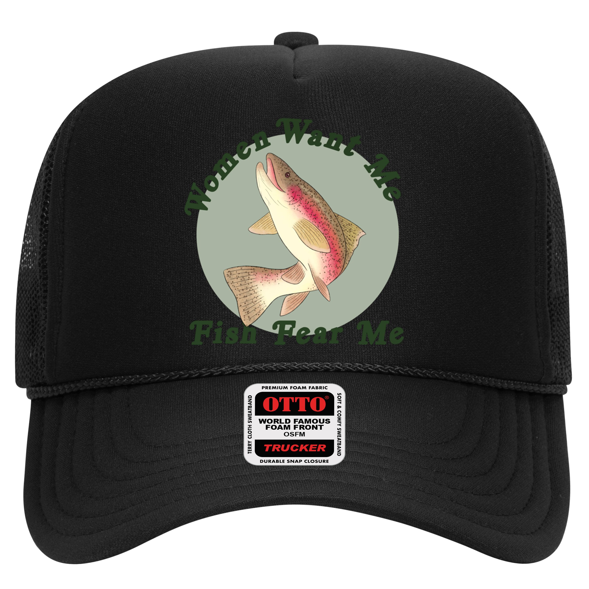 Women Want Me Fish Fear Me Active Hat