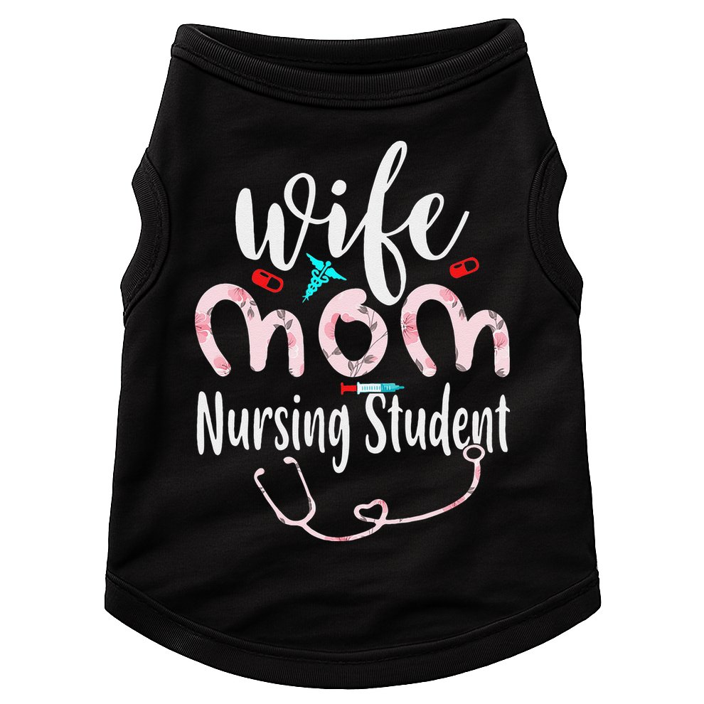 Womens Wife Mom Nursing Student Mom Mothers Day Nurses Doggie Tank
