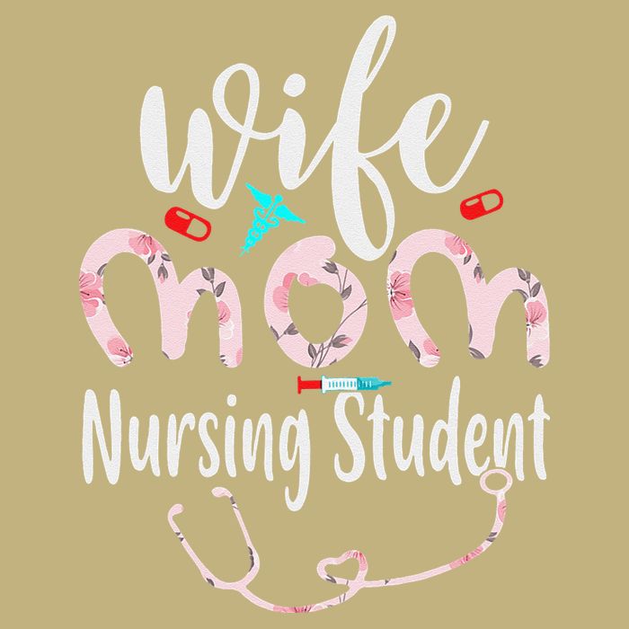 Womens Wife Mom Nursing Student Mom Mothers Day Nurses Button