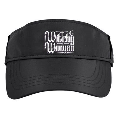 Witchy Wicca Moon Cute Gift Adult Drive Performance Visor