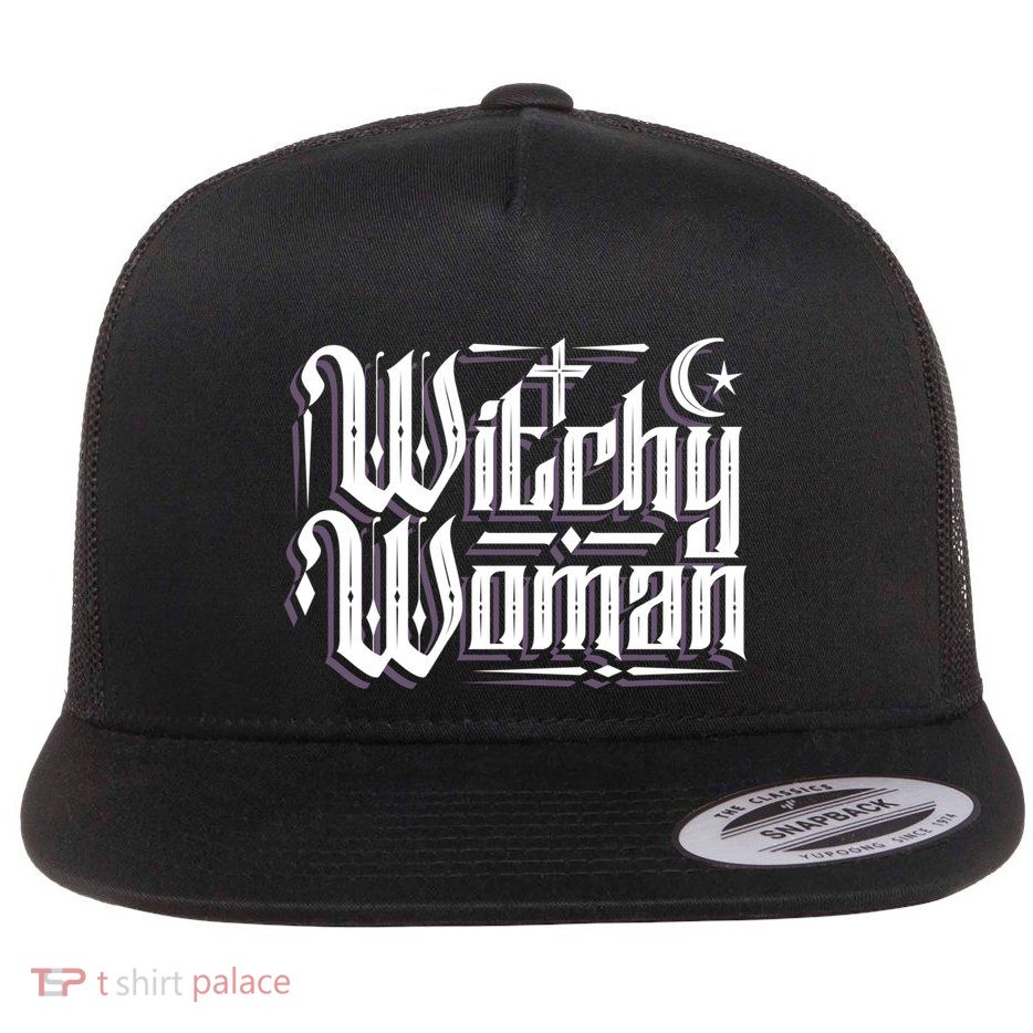 Witchy Wicca Moon Cute Gift Flatbill Hat