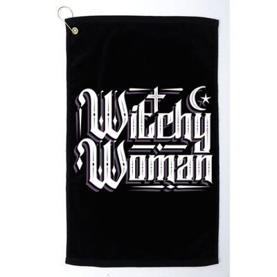 Witchy Wicca Moon Cute Gift Platinum Collection Golf Towel