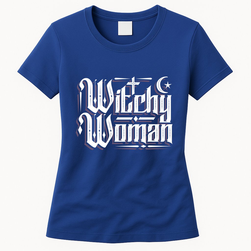 Witchy Wicca Moon Cute Gift Womens T-Shirt