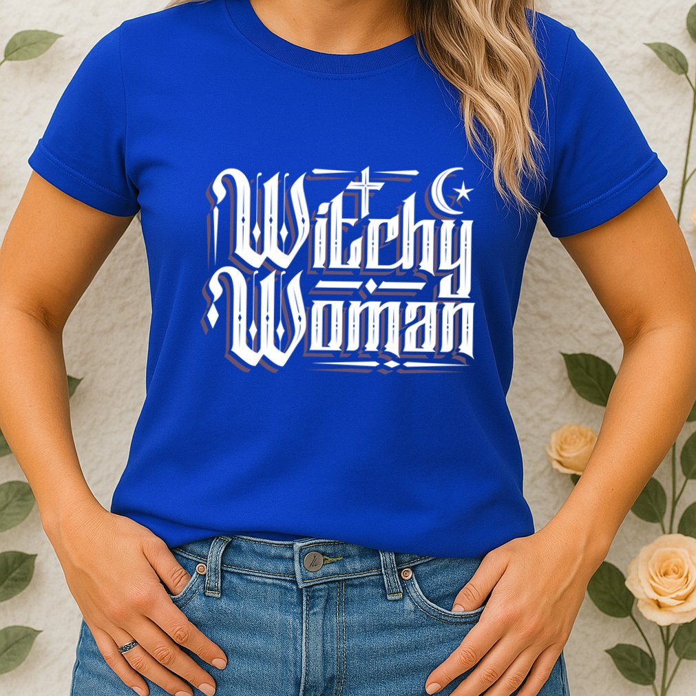 Witchy Wicca Moon Cute Gift Womens T-Shirt