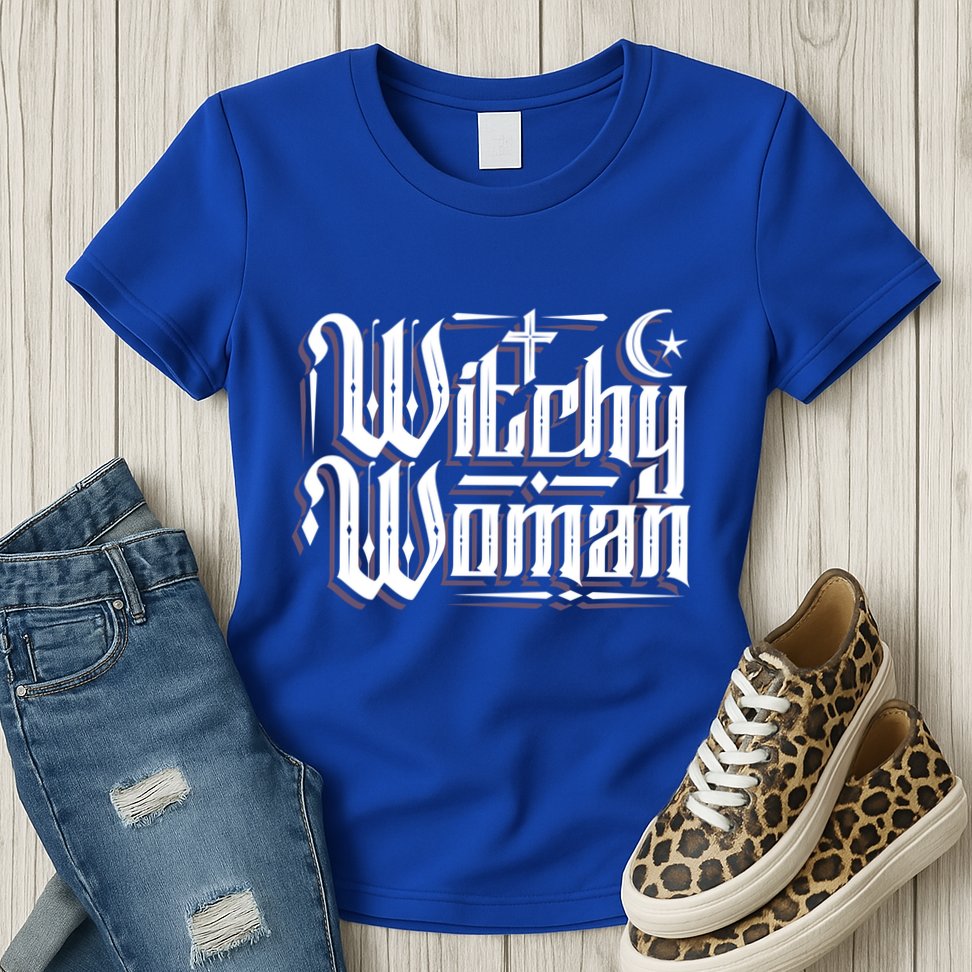 Witchy Wicca Moon Cute Gift Womens T-Shirt