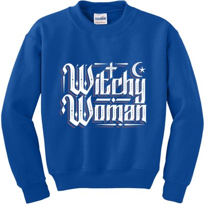 Witchy Wicca Moon Cute Gift Kids Sweatshirt