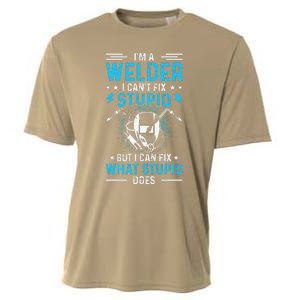 Welder Welding Matching Funny Gift Fathers Day Gift Cooling Performance Crew T-Shirt