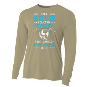 Welder Welding Matching Funny Gift Fathers Day Gift Cooling Performance Long Sleeve Crew