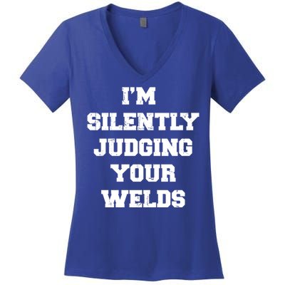 Welder Welding Metal Worker Blacksmith Fabricator Gift Women's V-Neck T-Shirt