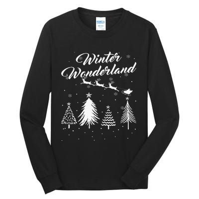 Winter Wonderland My Christmas Pajama Family Xmas Tall Long Sleeve T-Shirt