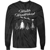 Winter Wonderland My Christmas Pajama Family Xmas Tie-Dye Long Sleeve Shirt