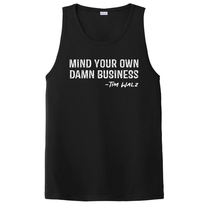 Walz Waltz Mind Your Own Damn Business Gift PosiCharge Competitor Tank