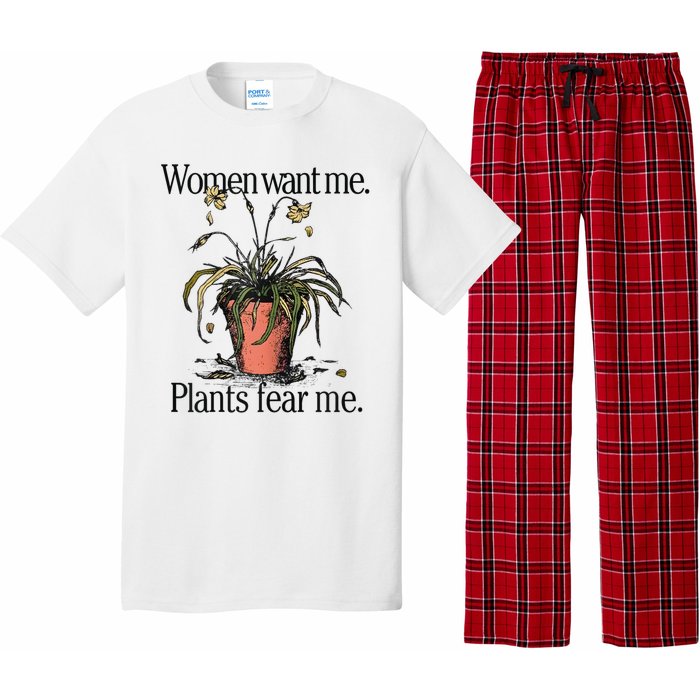 Women Want Me Plants Fear Me Pajama Set