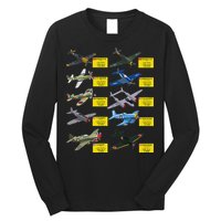 Ww2 Warplanes Most Lethal Airplanes P51 Mustang Long Sleeve Shirt