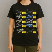 Ww2 Warplanes Most Lethal Airplanes P51 Mustang T-Shirt