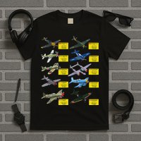 Ww2 Warplanes Most Lethal Airplanes P51 Mustang T-Shirt