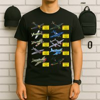 Ww2 Warplanes Most Lethal Airplanes P51 Mustang T-Shirt