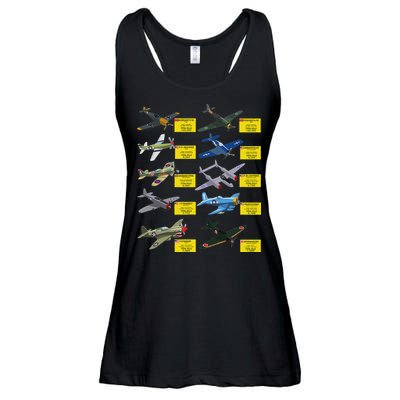 Ww2 Warplanes Most Lethal Airplanes P51 Mustang Ladies Essential Flowy Tank
