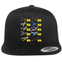 Ww2 Warplanes Most Lethal Airplanes P51 Mustang Flat Bill Trucker Hat