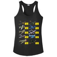 Ww2 Warplanes Most Lethal Airplanes P51 Mustang Ladies PosiCharge Competitor Racerback Tank
