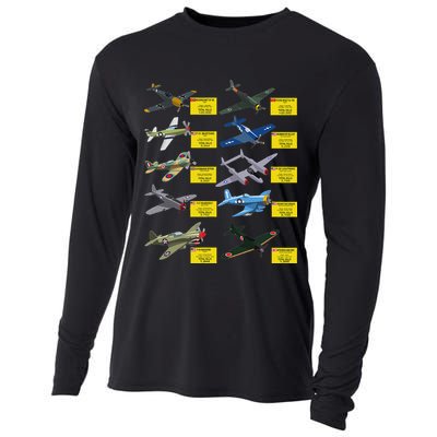 Ww2 Warplanes Most Lethal Airplanes P51 Mustang Cooling Performance Long Sleeve Crew