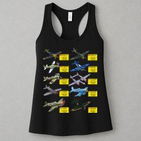 Ww2 Warplanes Most Lethal Airplanes P51 Mustang Womens Tank Top