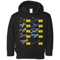 Ww2 Warplanes Most Lethal Airplanes P51 Mustang Toddler Hoodie