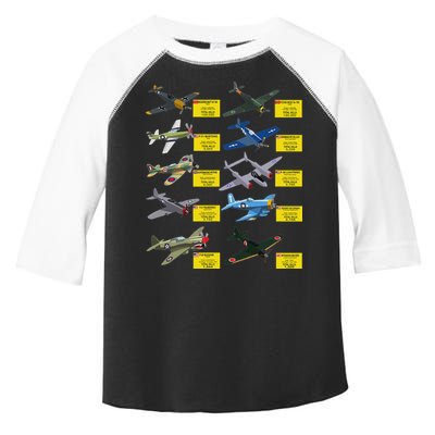 Ww2 Warplanes Most Lethal Airplanes P51 Mustang Toddler Fine Jersey T-Shirt