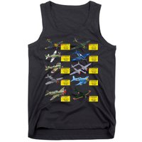 Ww2 Warplanes Most Lethal Airplanes P51 Mustang Tank Top