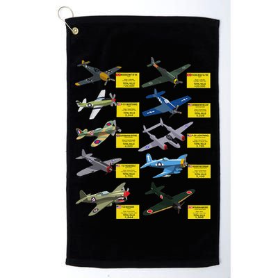 Ww2 Warplanes Most Lethal Airplanes P51 Mustang Golf Towel