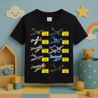 Ww2 Warplanes Most Lethal Airplanes P51 Mustang Toddler T-Shirt