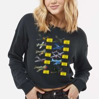 Ww2 Warplanes Most Lethal Airplanes P51 Mustang Cropped Pullover Crew