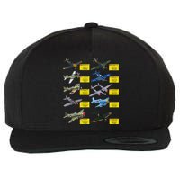 Ww2 Warplanes Most Lethal Airplanes P51 Mustang Wool Snapback Cap