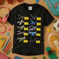 Ww2 Warplanes Most Lethal Airplanes P51 Mustang Kids T-Shirt