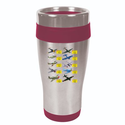 Ww2 Warplanes Most Lethal Airplanes P51 Mustang 16oz Travel Tumbler