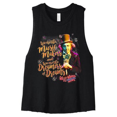 W.I.L.L.Y Wonka Music Makers Women's Racerback Cropped Tank