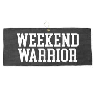 Weekend Warrior Meaningful Gift Party Ing Bar Keg Pong Team Varsity Gift Large Microfiber Waffle Golf Towel