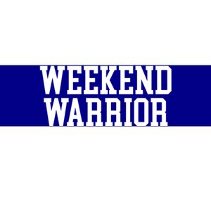 Weekend Warrior Meaningful Gift Party Ing Bar Keg Pong Team Varsity Gift Bumper Sticker