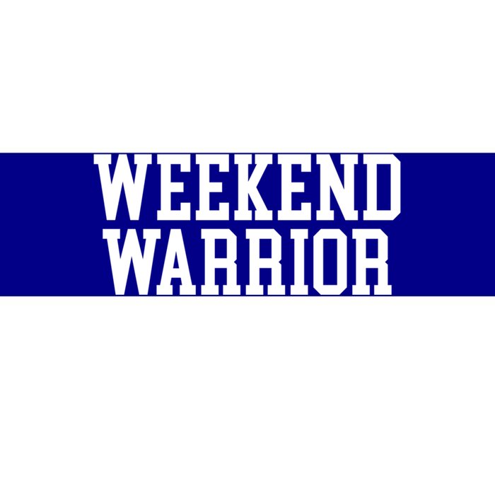 Weekend Warrior Meaningful Gift Party Ing Bar Keg Pong Team Varsity Gift Bumper Sticker